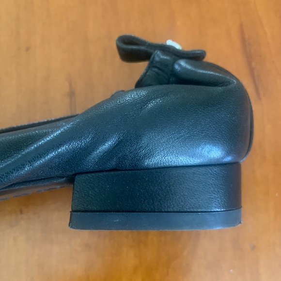 AQUATALIA SHOES BALLET FLATS LEATHER BLACK 7 1/2 Orig. $380. - Picture 2 of 8